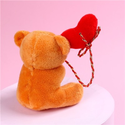Набор «Люблю», мягкая игрушка в кружке, медведь, цвета МИКС